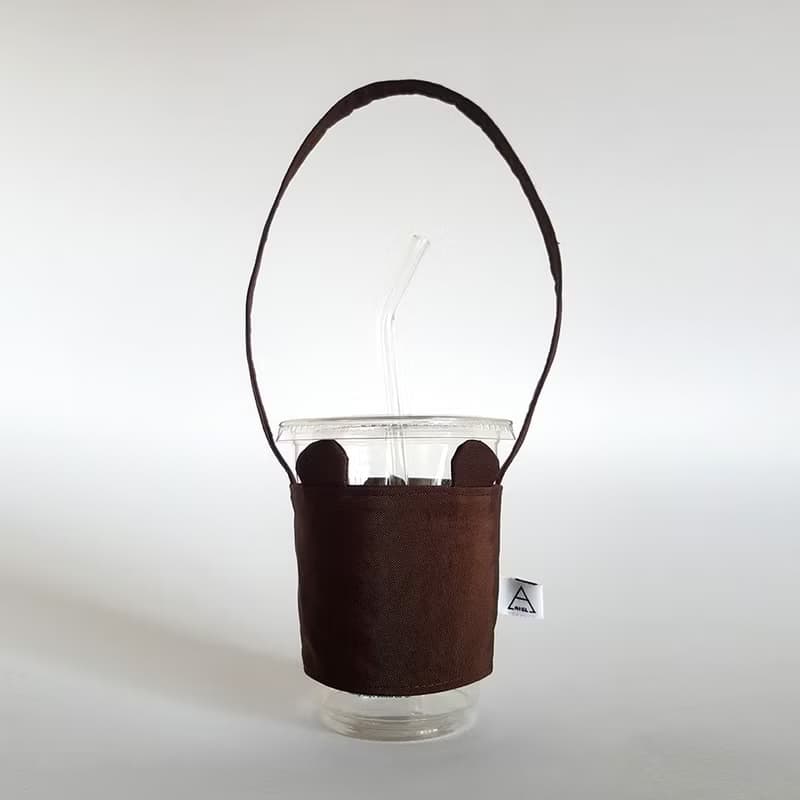 Ariel's wonderland/環保飲料杯袋/巧克力熊