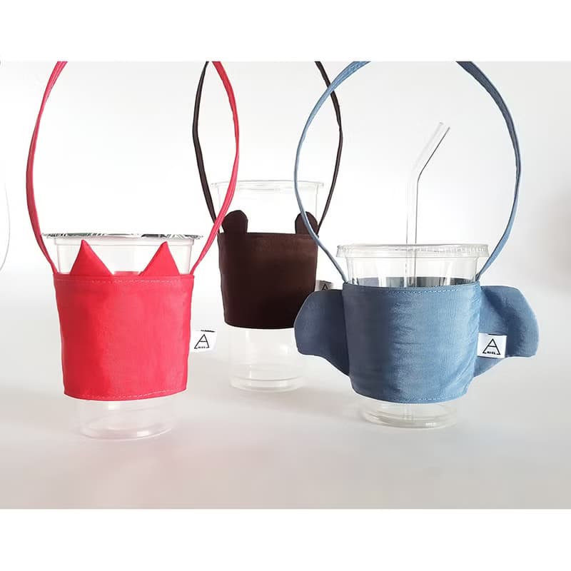 Ariel's wonderland/環保飲料杯袋/巧克力熊