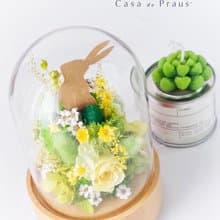 幸福花園兔・旋轉音樂盅 生日、告白、節慶首選・綻放專屬心意