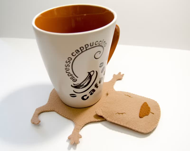 Capybara Coaster (Mug rug)