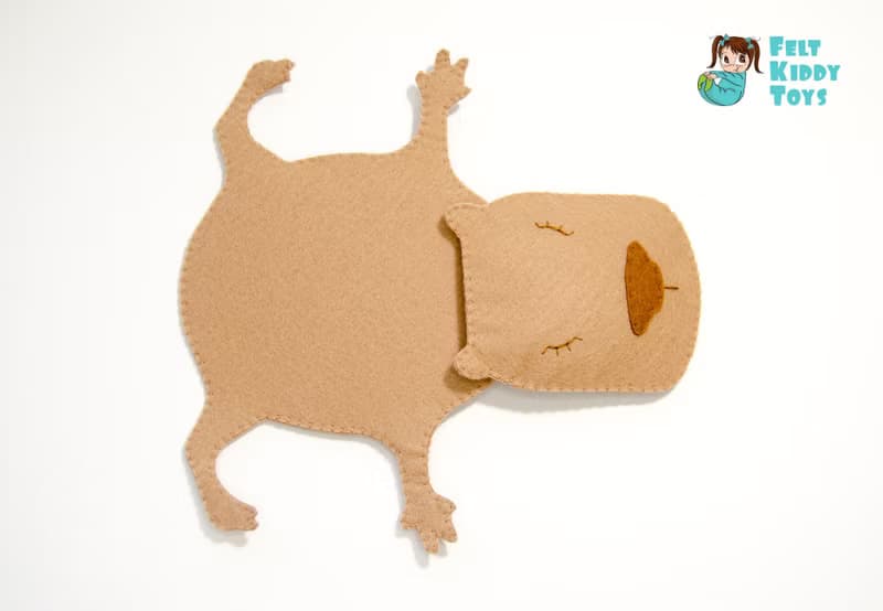 Capybara Coaster (Mug rug)