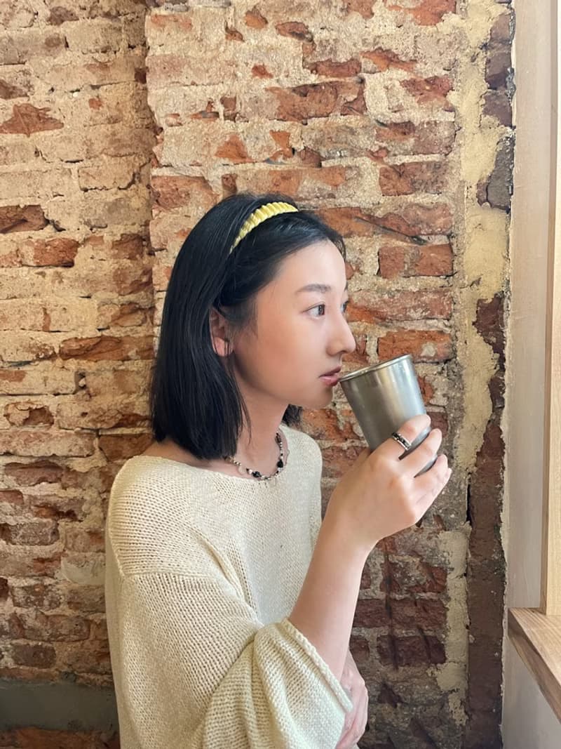 SoftServe柔軟供應  奶黃蛋捲海鹽巧克力螺旋意面 手工繞線髮箍