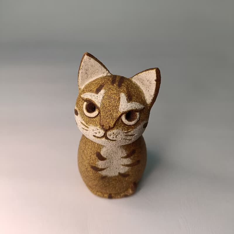 跩貓/陶藝品/原創