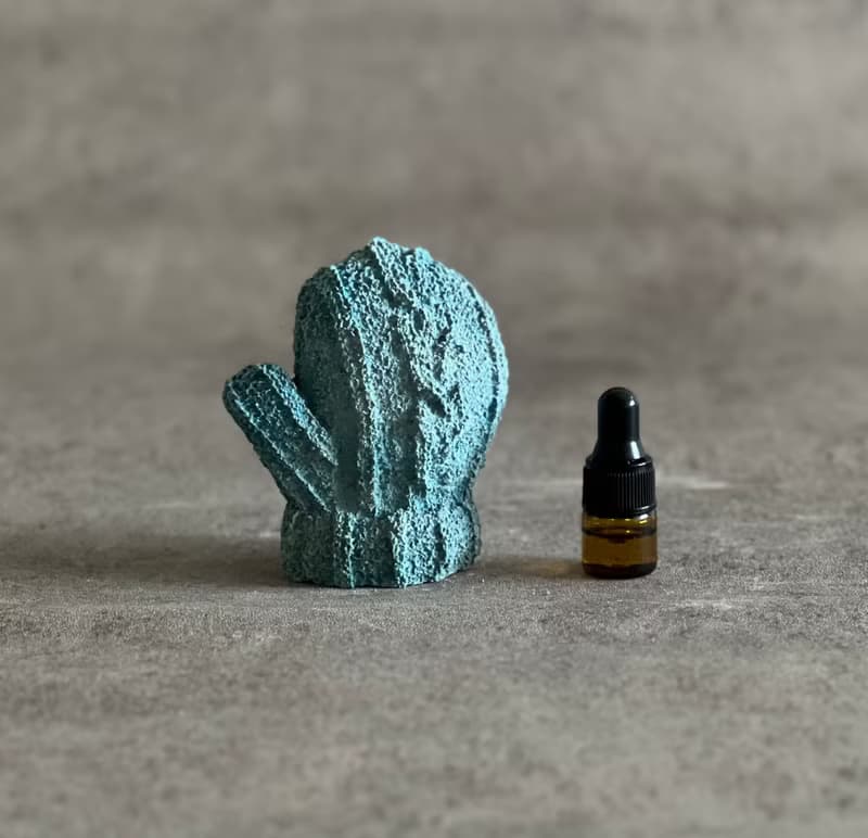 藍色手套/擴香石/水泥/擺件/交換禮物/附贈1ml雪松精油