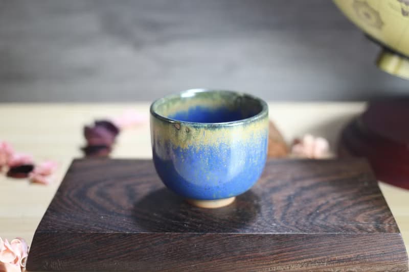 【送禮好物】90ml 天目釉 直身圓口杯 酒杯 鶯歌名家葉敏祥作