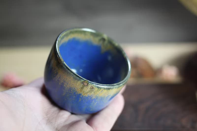 【送禮好物】90ml 天目釉 直身圓口杯 酒杯 鶯歌名家葉敏祥作