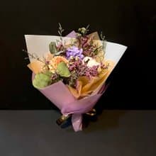 暖橙紫實用乾燥花束 自用佈置空間或送禮心意皆適宜