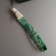 Strap16　カメラストラップ　20cm　ロング　携帯電話　スマホ　手織り　green　gift　禮物　相機掛繩　【再販】　生日禮物