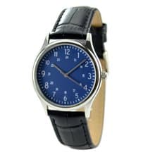 簡約1-24數字 Lapis Blue 面 手錶 男女合用 全球免運費