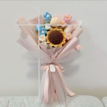 針織畢業花束 附提袋 小卡