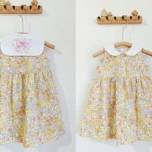 女童刺繡海軍領洋裝