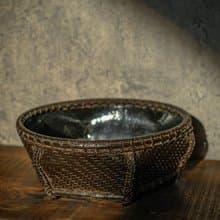 【日本古美術】茶道具 炭斗 炭籠 炭籃 烏府