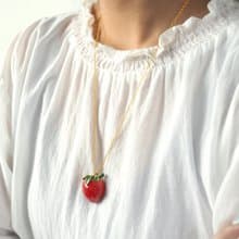 Strawberry Pendant Necklace | Strawberry Forever