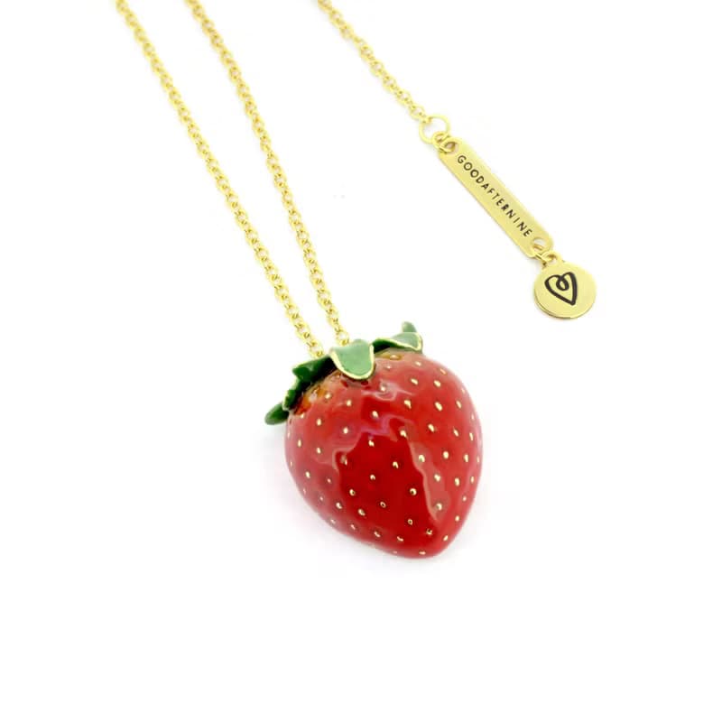 Strawberry Pendant Necklace | Strawberry Forever
