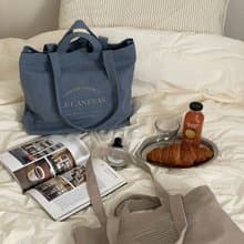 韓國 The Ally | CLAIR ECO BAG | 帆布袋 | 全藍 | 環保袋 手袋