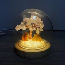 訂製送專屬文字 | 水晶樹系列微景觀水晶球燈 | 可愛 | 居家燈飾