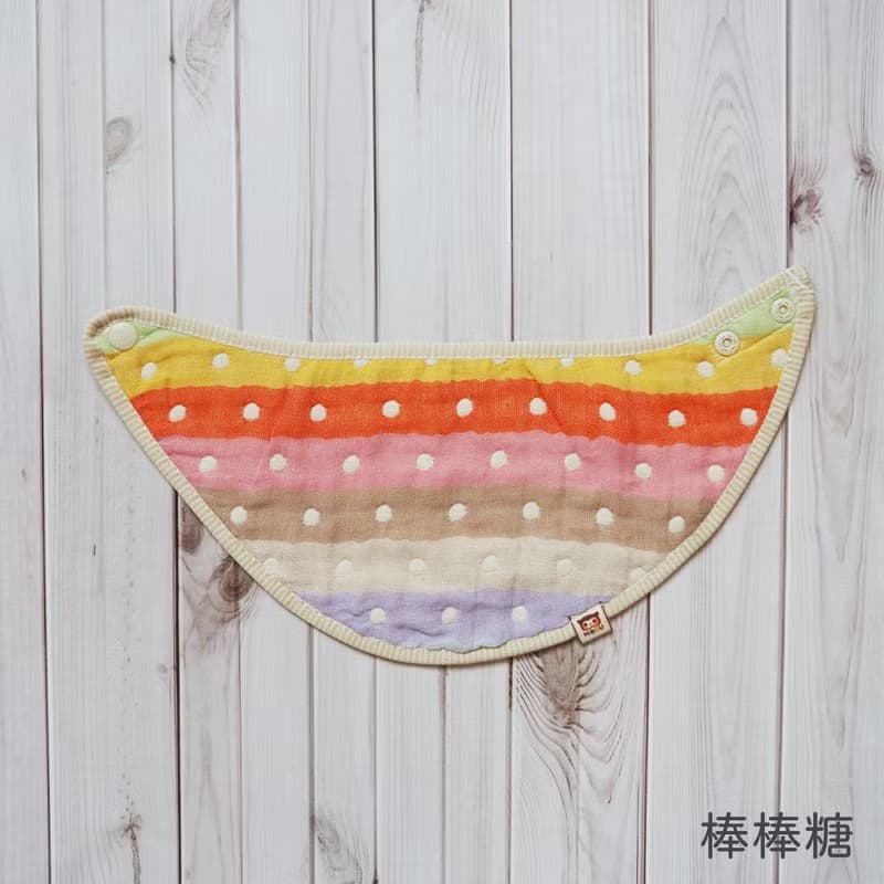 日本6重紗寶貝圍兜兜3入組_19X38.5cm_口水巾領巾圍兜(台灣製造)