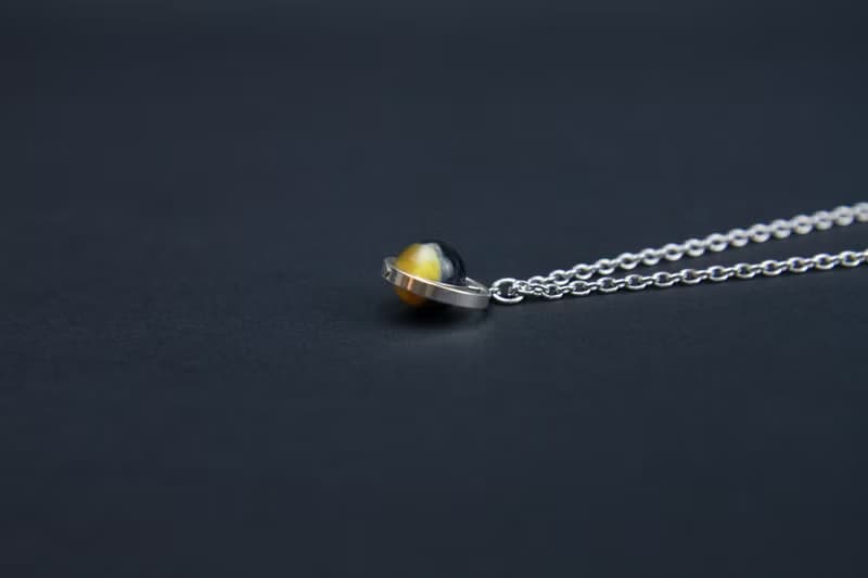 Tiger's Eye 藍黃虎眼石珍珠雙項鍊