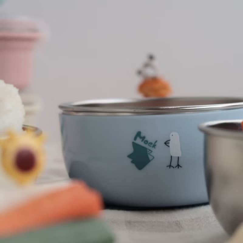 抗菌可微波甜甜圈點心碗三件組 學習餐具 三色碗∣Moek X Jesper