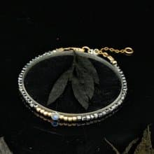 日本 Cenfill 鋼絲 2.5mm 鈦赫兹 14KGF Swarovski 水晶手鍊