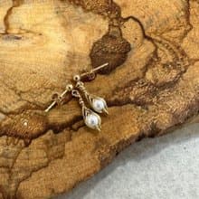 OUD原創.手工飾品.施華洛世奇珍珠.手工撓線.防敏感耳環