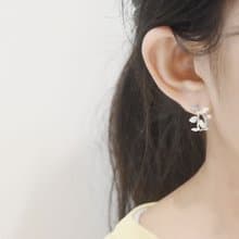 小樹枝 | 純銀耳環 女款 圈式耳環 手工銀飾 情人節