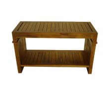 【吉迪市100%全柚木家具】RPOT014 柚木行李箱架 開放層架 穿鞋椅