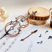 Wire lover 鋁線創作 大提琴 樂器 (內含支架)