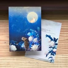 【尋找微光/卡片明信片】精緻插畫/加大款/台灣雲豹/月兔/曇花