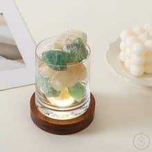 豐盈之旅 | 黃水晶 x 綠螢石 | 水晶氣氛燈