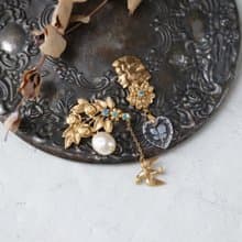 Blanche ll ・パールアクセサリー・パールイヤリング・ピアス　・ヴィンテージアクセサリー 生日礼物