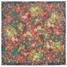 Original Pavlovo Posad Russian Shawl 100% Wool Woolen Scarf 115x115 cm 10200-10