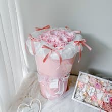 永生花花束 / 公主風蝴蝶結永生玫瑰花束