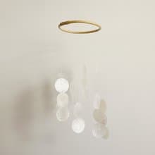 DIY-KIT | Italian Xylophone_White Circle | Shell Wind Chime Mobile | #0-326