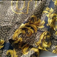 Gianfranco Ferre Vintage Women Scarf Tiger Baroque GFF Vintage 23.5 x 23 inches