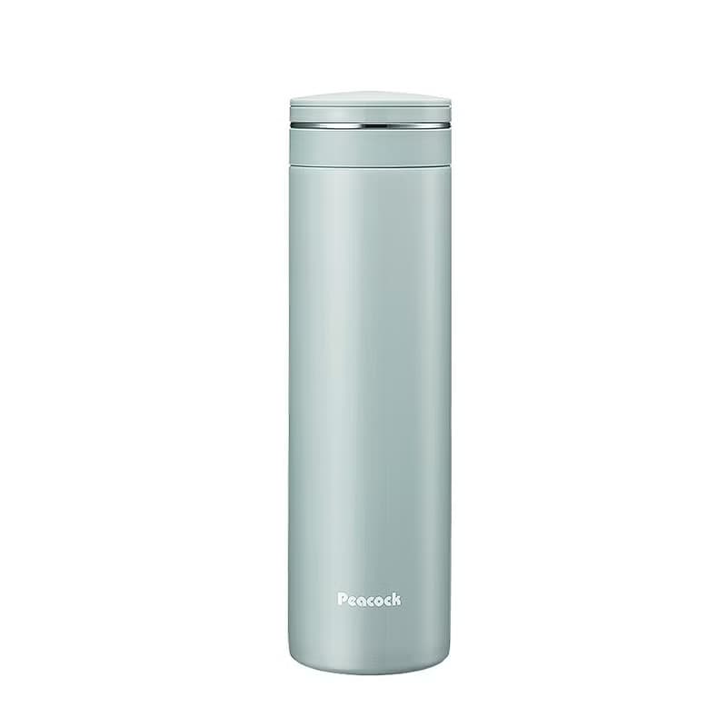 【孔雀Peacock】500ML 不鏽鋼保冷杯/保溫杯 輕享休閒-清晨灰