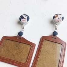 手作好禮 ALL PASS 小狗伸縮扣環 +卡套 悠遊卡證件套卡夾