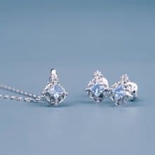 L'amour 輕奢氣質項鏈 (白金色)