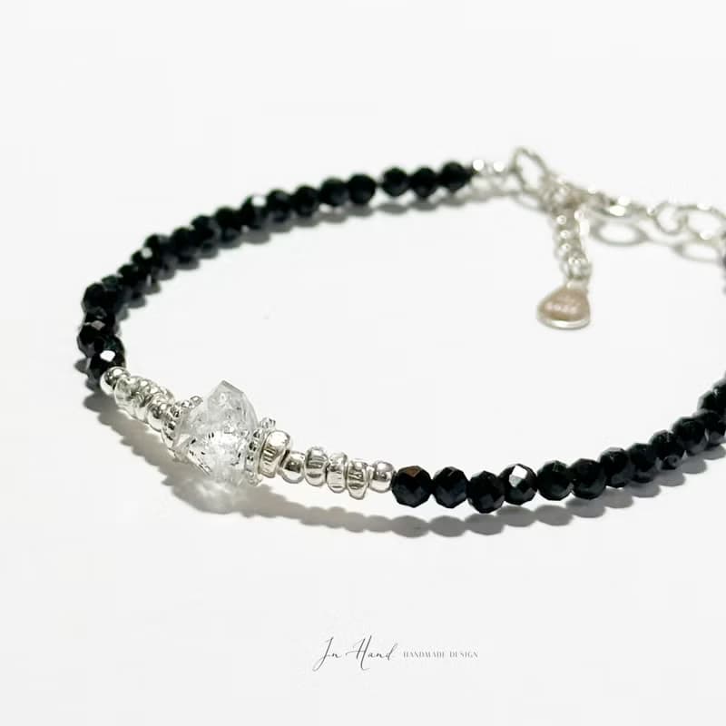 極簡閃靈鑽-純銀系手鍊