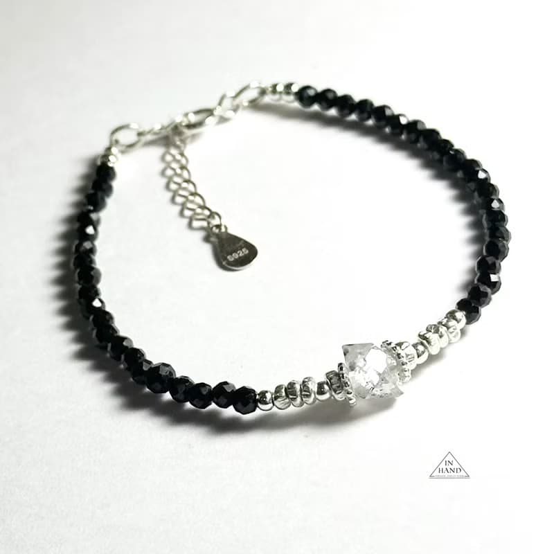 極簡閃靈鑽-純銀系手鍊