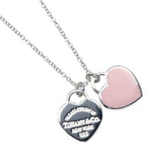 【日本直送】ティファニー TIFFANY&Co. リターントゥ ティファニー ダブルミニハートタグ ネックレス シルバー925 約2.69g【中古】Aランク