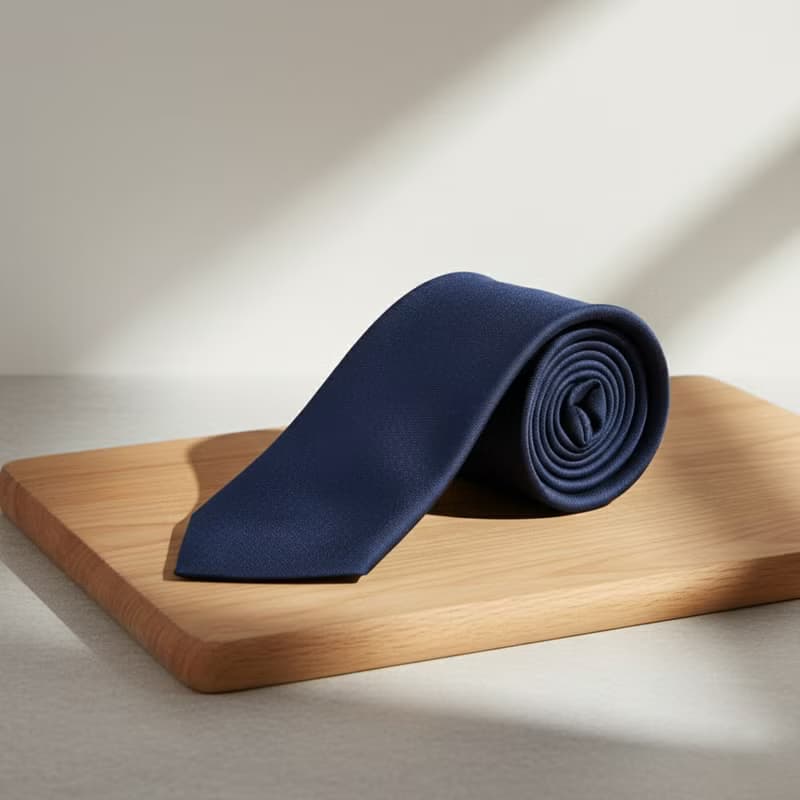 素藍真絲領帶