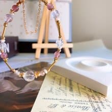 花想 星光粉晶 草莓晶 雪花幽靈 珍珠 水晶礦石磁吸扣手鍊手環