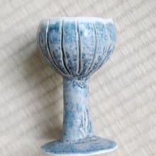 【藍色酒杯】手作陶杯/器