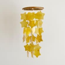 DIY-KIT | Finnish Bakery_Star_Gold Yellow | Shell Wind Chime Mobile | #0-405