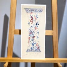 19th century德國瓷器設計手稿 - Vintage Draft - 古董
