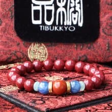 原礦天然硃砂手珠 8mm 南紅瑪瑙隔珠 手鍊飾品 DIY設計 佛珠避邪