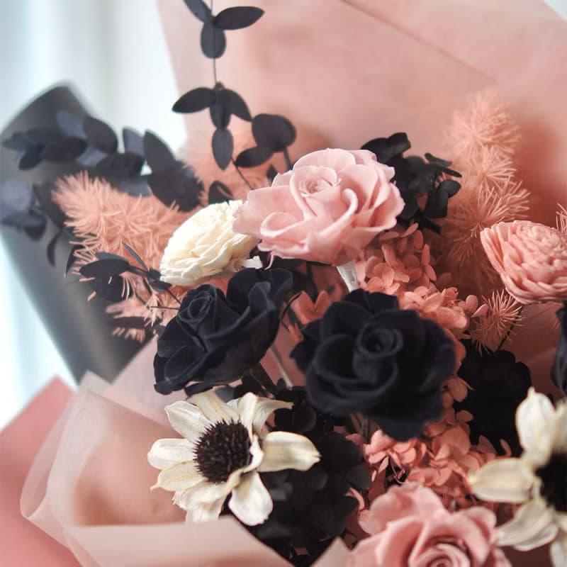 【艸弄Garden Lane Floral】Black Pink永生花束/求婚花束