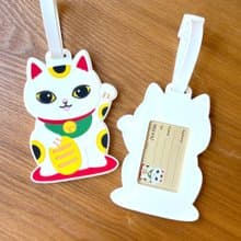 Meow 招財貓PVC行李牌-附手帶