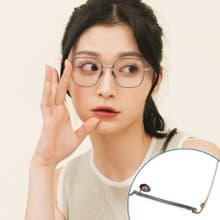 狄更斯的瓶中信籤│雀綠金輕量鈦質感霧面方框UV400濾藍光眼鏡